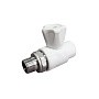 Кран шаровой для радиатора ПП 20-1/2'' PN 25 прямой с американкой белый VALFEX  купить в Краснодаре | "Проконсим"