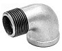 Угольники чугунные 90 гр. DN 15-25 PN 16 оцинкованные муфта-штуцер Fittex Plus купить в Краснодаре | "Проконсим"