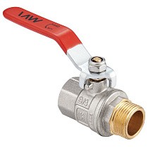 Краны латунные шаровые DN 15-50 PN 40 никелированные рычаг муфта-штуцер MVI BV.512 купить в Краснодаре | "Проконсим"