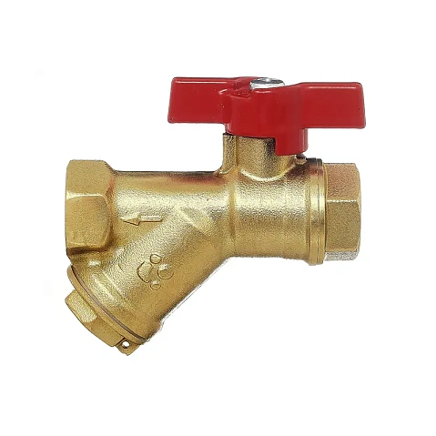 Краны латунные шаровые DN 15-20 PN 25 с фильтром бабочка муфта-муфта БАЗ КФ.А30.1 купить в Краснодаре | "Проконсим"