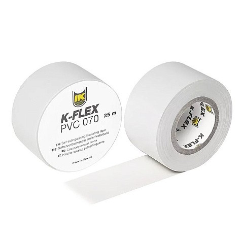 Лента теплоизоляционная K-FLEX PVC AT 070, DN 25, L = 25м, Tmax = 125гр. белый купить в Краснодаре | "Проконсим"