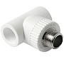 Тройник комбинированный ПП 20-1/2'' PN 25 с наружной резьбой белый Pro Aqua PA25008P купить в Краснодаре | "Проконсим"