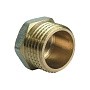 Заглушки латунные DN 15-50 PN 40 никелированные штуцерные купить в Краснодаре | "Проконсим"