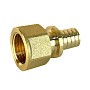 Муфта латунная для PEX труб 16-1/2'' PN 16 S-2,2мм переходная под надвижную гильзу Valfex VF.401.AF купить в Краснодаре | "Проконсим"