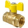 Кран латунный шаровой газовый Valfex.277.LB3 11Б27фтМ DN 15 PN 40 бабочка муфта-муфта купить в Краснодаре | "Проконсим"