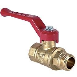 Латунный шаровой кран Ду40 Ру25 Valfex VF.215.LR1.112.DP 11Б27фт1М ВР-НР, проход , рычаг. (111201017) со склада Проконсим в Краснодаре