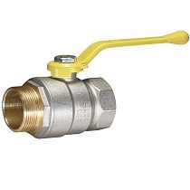 Краны латунные шаровые газовые DN 15-50 PN40 никелированные рычаг муфта-штуцер Temper серия 83 ГОСТ Р 59553 купить в Краснодаре | "Проконсим"