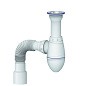 Сифон для умывальника Unicorn А120, 40х50 гибкий отвод, 1 1/2'' х40 чаша из нержавеющей стали  купить в Краснодаре | "Проконсим"