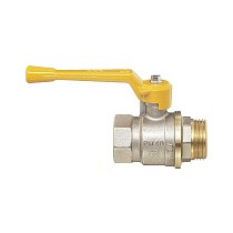Краны латунные шаровые газовые 11Б27п DN 15-40 PN 40 никелированные рычаг муфта-штуцер БАЗ А11.0.Н купить в Краснодаре | "Проконсим"