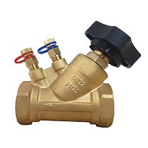 Клапаны балансировочные DN 15-50 PN 25 латунные наклонные с измерительными ниппелями GALA Тип. 1206 купить в Краснодаре | "Проконсим"