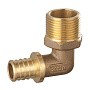 Угольник латунный для PEX DN 20 с наружной резьбой 3/4'' под надвижную гильзу PLP купить в Краснодаре | "Проконсим"