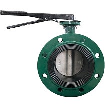 Затворы чугунные дисковые DN 50-150 PN 16 фланцевые с чугунным диском рычаг GALA Тип.2123-G купить в Краснодаре | "Проконсим"
