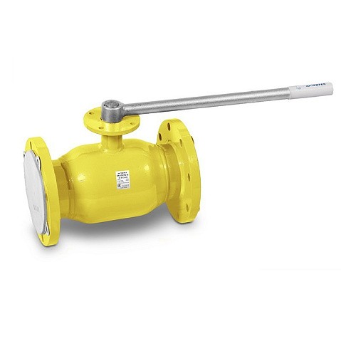 Кран стальной шаровый Temper DN 15-10, PN 40, 130мм, газовый, сандартнопроходной, фланцевый купить в Краснодаре | "Проконсим"