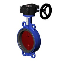 Затворы поворотные дисковые DN 150-500 PN 10-16 межфланцевые с чугунным диском с редуктором Tecofi VPI4448 купить в Краснодаре | "Проконсим"